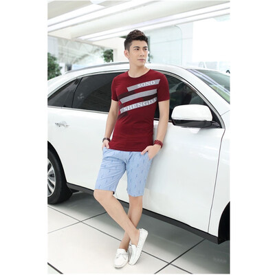 

Short Sleeve T-Shirt Boys Half Sleeve Tops Trend Slim Summer Student Half Sleeve Shirt Menswear