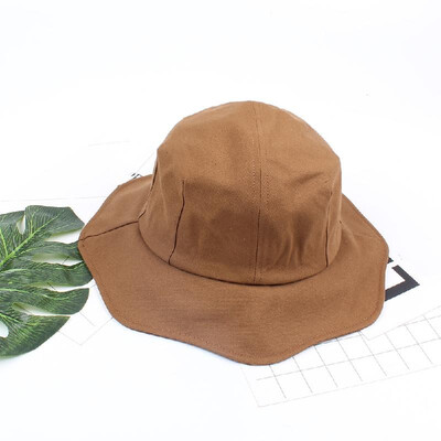

Fashion Men Women Bucket Hat Caps Fisherman Sun Visor Floppy Cap Wide Brim Foldable Sun-Proof Hats