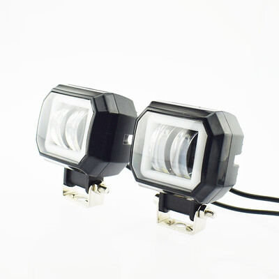 

Motorbike headlights 12v 20w LED moto Angel Eyes Light Bar Spot lamp Motorcycle Offroad Car Boat spotlight Work Light Waterproof