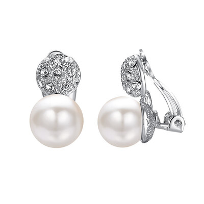

Yoursfs Clip on Pearl Earrings for Women Simple Round Faux Freshwater Pearl Earrinsg