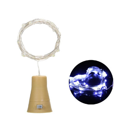 

3V 9W 15m 15LED Wine Bottle Lights with Cork Starry Fairy Light Creative Copper Wire String Bottle Stopper Atmosphere Lamp IP65 W