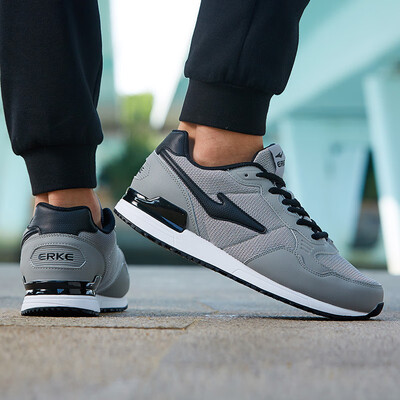

Hongxing Erke sneakers casual shoes Agan shoes shoes mens shoes breathable mesh casual running shoes 51183120070 in the gray 40