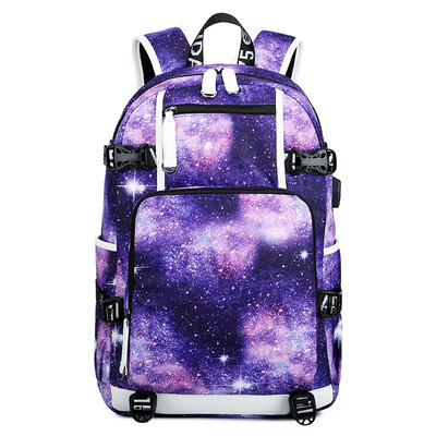 

Marsoul Mens Backpack Middle School Student Bag Female Print Oxford Waterproof Travel Bag Mens Bag