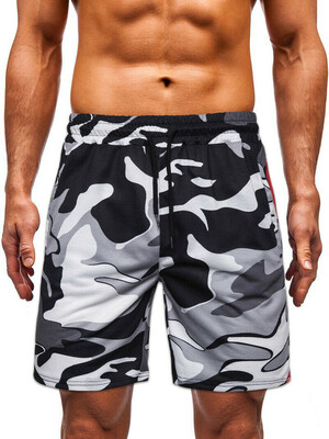 

SUNSIOM Men Summer Beach Casual Shorts Gym Sport Training Fitness Camouflage Short Pants