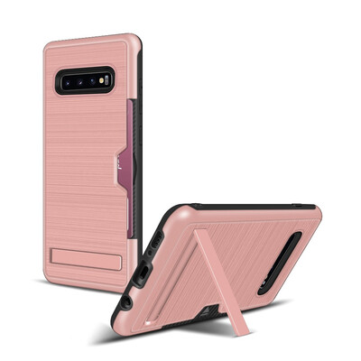 

Hybrid Bumper Case Samsung Galaxy S10 S10 Plus Card Holder Stand Cover Samsung S10 Plus SM G975F G975X G975FDS Armor Case 64"