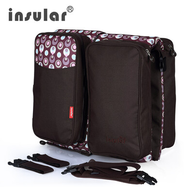 

Foldable Crib Folding Baby Bed Diaper Bag Changing Station Large Capacity Portable Mummy Bags Newborn Baby Crib for Infant&New
