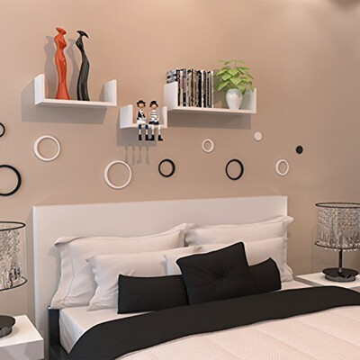 

DIY Wall shelves Set of 3 Large Floating U Shelves White