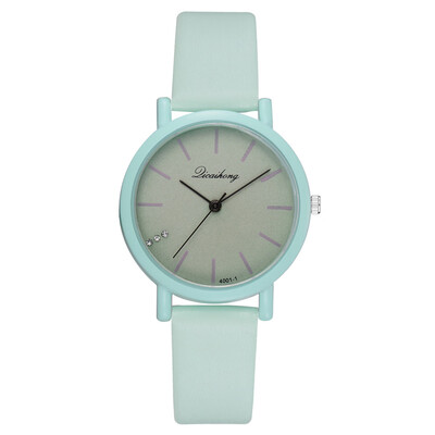 

Korean fashion casual student watch ebay hot new trend solid color ladies PU fashion watch