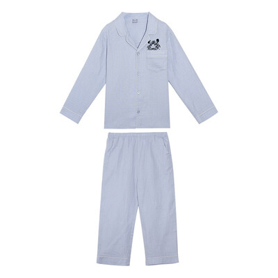 

CONYSON boy cotton gauze long-sleeved pajamas home air conditioning suit 4989