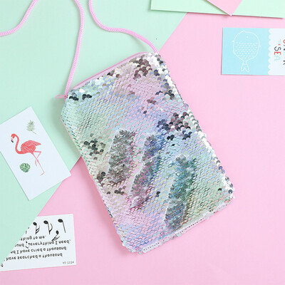 

Tailored Fashion Women Sequins Leather Coin Purse Card Holders Handbag Crossbody Bag