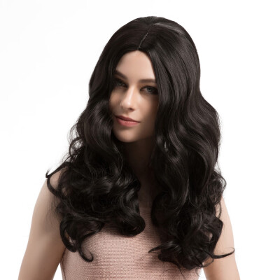 

〖Follure〗Long Loose Wavy No Lace Front Wig Curly Full Natural Hair Wigs Women Fiber Wig A