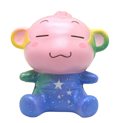 

Siaonvr 13cm Galaxy Naughty Monkey Cream Scented Squishies Charm Slow Rising Squeeze Toy