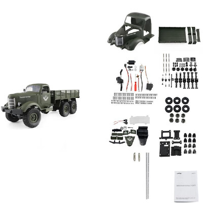 

JJRC Q60D 116 24G 6WD RC Off-road Military Truck Transporter-1 Army Car DIY Toy