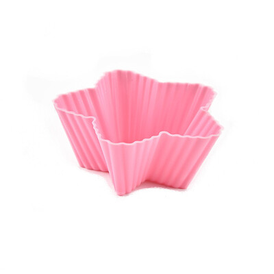 

5 PC Candy Color Star Shaped Muffin Cake DIY Mold Durable Baking Molds
