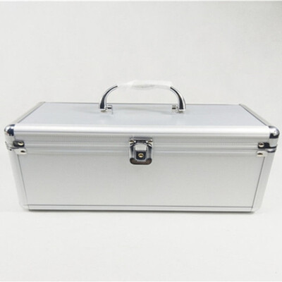 

Aluminum frame travel suitcase bag Beauty salon manicure toolbox storage box double layer luggage bags PVC cosmetic case handbag