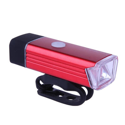 

USB Rechargeable Aluminum Alloy Bicycle Front Light Lamp LED Headlight