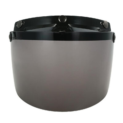 

Universal 3 Snap Flip Up Visor Shield Lens for Retro Open Face Motorcycle Helmet