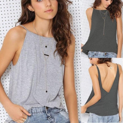 

Ladies Womens New Plain Swing Cami Vest Sleeveless Top Strappy Plus Size
