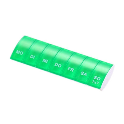 

Portable 7 Days Weekly Pill Organizer Tablet Pill Storage Box Splitters Pills Storage Container Health Care Tool
