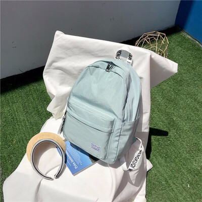 

School Backpack for High School Girl Pink Cute Backpacks Women Nylon Waterproof Schoolbag Bagpack Female Youth Back Pack Woman