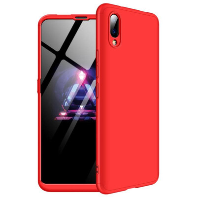 MOONCASE Vivo NEX front fingerprint Three-section all-inclusive shield - red