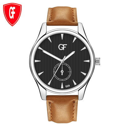 

Gobestart Hot Man Leather Watch Whatever Late Anyway Letter Watches New Pointer glow