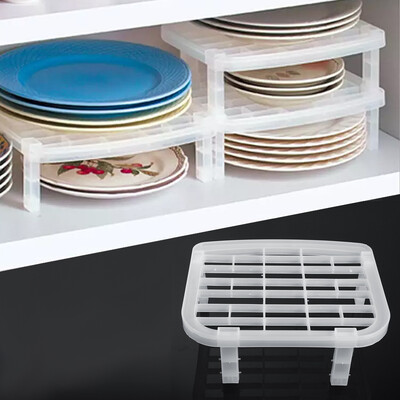 

Kitchen Plaste ShelfUnder Sink Shelf Plate Dish Rack Organizer Holder Shelf Kitchen Bathroom Storage Plastic kitchen Plate Rack