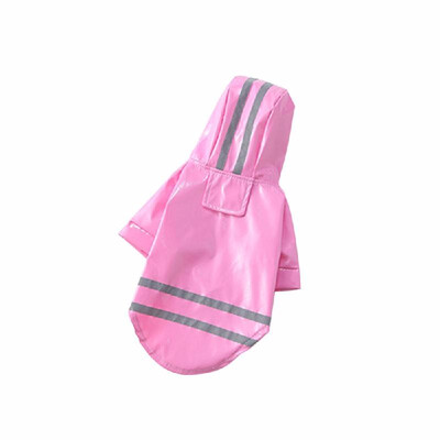 

Pet Dog Reflective Raincoat Dog Rain Jacket With Hood Dog Rain Poncho 100 Waterproof Grey Reflective Stripe for Pet
