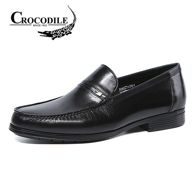 

Crocodile Shirt CROCODILE Mens Dress Fashion British Slim Fit Foot Business Leather Shoes Black 38