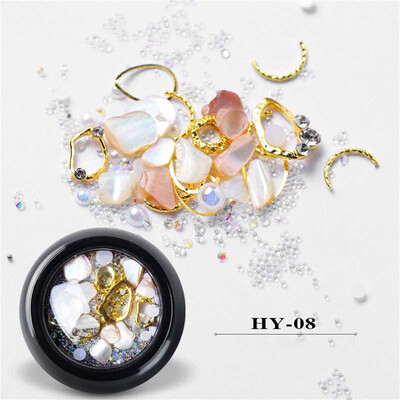 

Toponeto Shining Diamonds Dazzling Marine Style Nail Sticker Sequins Nail Art Decoration