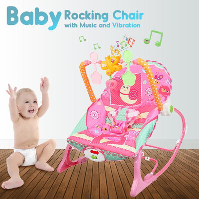 

Baby Rocking Chair Multifunctional Electric Toddler Chair with Music&Vibration