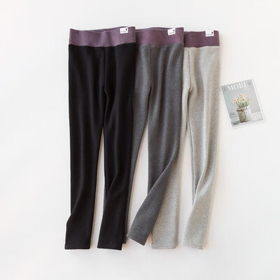 

New autumn&winter 2018 velvet leggings for women with high-waisted kitten wholesale womens dress pants cotton trousers