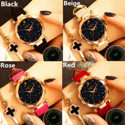 

Ladies Watch Starry Sky Diamond Dial Women Bracelet Watches Magnetic Stainless