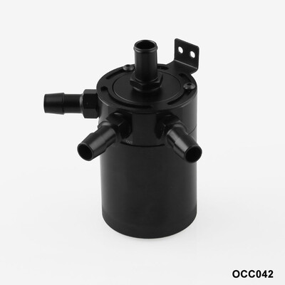 

The New Universal Aluminum 2-port 3-port Motor Oil Catch Can Tank With Breather Filter Engine Mini Oil Separator OCC041OCC042