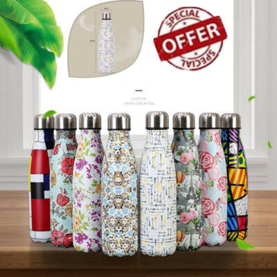 

Stainless Steel Vacuum Insulated Water Bottle Flask Thermal Sports Chilly 500ML