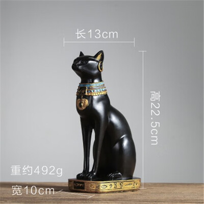 

European lucky cat resin figurines home decor craft mascot ornaments room decorations animal sculpture birthday gift