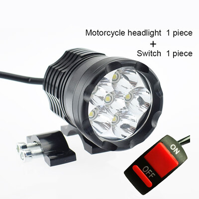 

Motorbike Spotlight Headlamp 12V 60W Motorcycle LED Headlight 6000K White LED Motor Spot Head Lights auxiliary Driving Lamp DRL