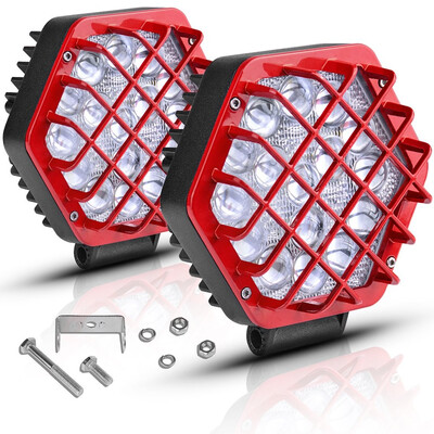 

5inch 96W 5D Offroad LED Work Light Bar Spot ATV 4X4 SUV Backup Driving Pods Red