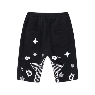 

DOU DOU YI CHU childrens clothing boy cotton casual pants back print five pants summer 9180