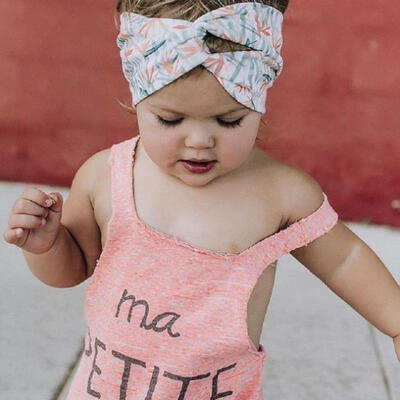 

Newborn Kids Clothes Baby Girl Cute Letter Cotton Romper Jumpsuit Clothes Outfit Set