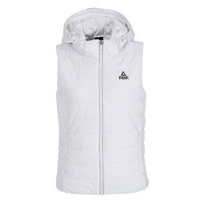 

PEAK womens vest autumn&winter new fashion cotton stand collar warm sports shirt DF483012 big white  code