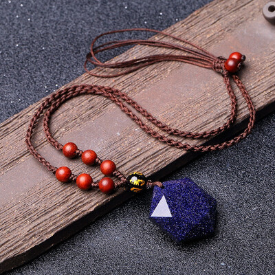 

Obsidian Pendant Starry Crystal Pendant Jewelry