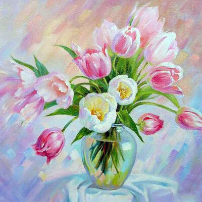 

diy Diamond embroidery decoration 5d diamond painting cross stitch flowers vase Mosaic rhinestone pasted pattern gift