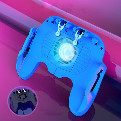 

Mobile Game Controller for PUBG Fortnite L1R1 Turnover Triggers Fire Buttons With Portable Charger Cooling PadAdjustable Size 4