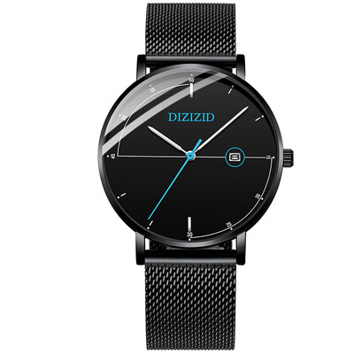 

Relojes 2019 New Mens Watches Top Brand Luxury Fashion Quartz Ultra Thin Watch Men Steel Mesh Waterproof Clock relogio masculino