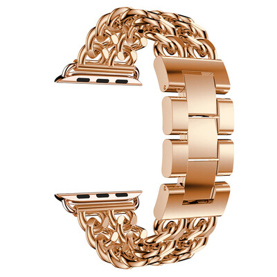 

〖Follure〗Double Row Cowboy Chain Metal Watch Band For Apple Watch Series 4 40mm