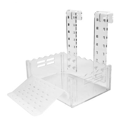 

Greensen Multi-functional Acrylic Turtle Fence Type Basking Platform Aquarium Feeding Resting Terrace