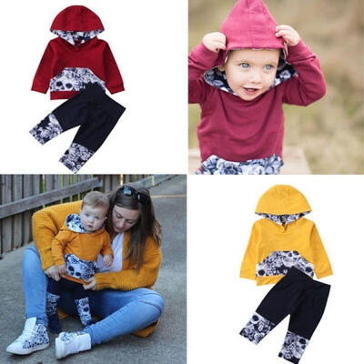 

Newborn Baby Boy Girl Skull Hooded Sweater TopsPants Outfits Set Clothes 0-18M