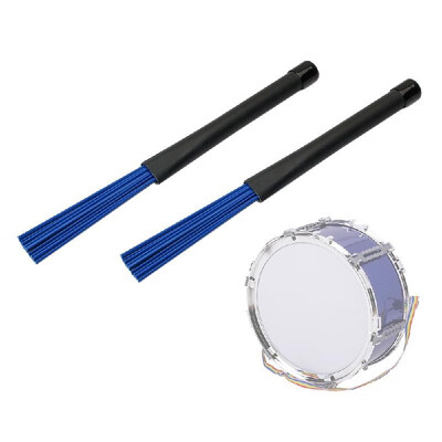 

1 Pair Jazz Drum Brushes Sticks Rod Plastic Drumsticks Folk Music Percussion Balance Set