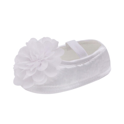 

Toddler Baby Girl Chiffon Flower Elastic Prewalkers Band Newborn Walking Shoes